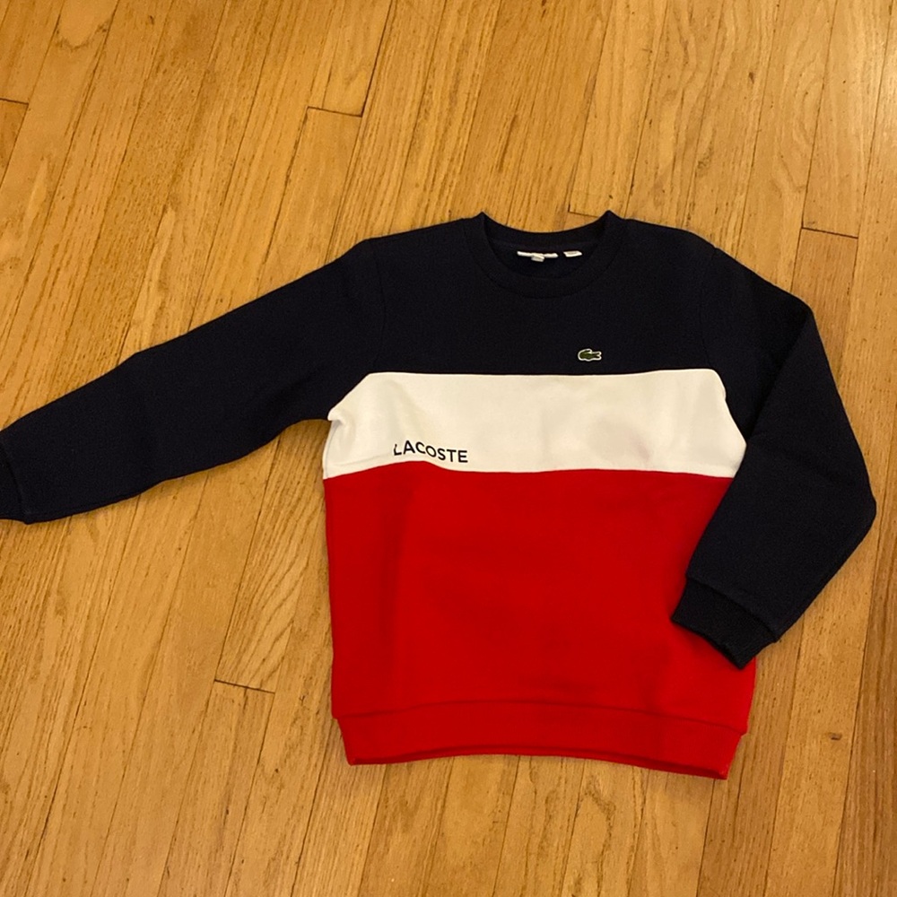Lacoste boys sweater shirt size 10